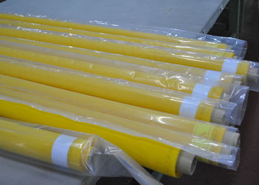 Good price Yellow 80 Thread Polyester Mesh Screen Fabric For Textile Printing , 250cm Width online