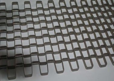 Good price Food Drying Stainless Steel Conveyor Chain Belt Silver High Temperature Resistant online