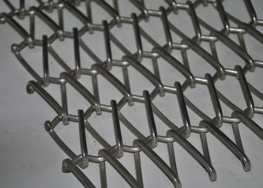 Good price Flat Spiral Stainless Steel Conveyor Belt For Oven , Metal Mesh Belt online