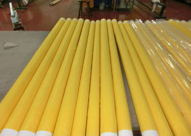 Good price Low Elongation Monofilament Polyester Screen Printing Mesh With White And Yellow online