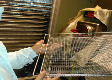 Good price Food Baking Stainless Steel Mesh Tray For Vegetable Dehydration 10-15mm Hole Size online