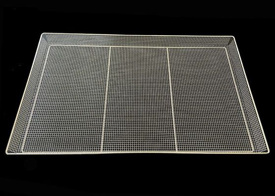 400 X 600 Mm Wire Mesh Trays Stainless Steel Crimped For Food Drying