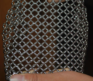 Good price 304 Stainless Steel Chainmail Scrubber Kitchen Cast Iron Hardware Cleaner 7 * 7 inch online