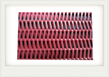 Good price Red Polyester Mesh Belt With Spiral Conveyor For Food Dryer / Sludge Dewatering online