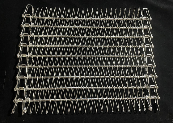 Good price Stainless Steel Flexible Rod Wire Mesh Spiral Freezer Conveyor Belt For Multi-Tier Spiral Conveyor In Food Industry online