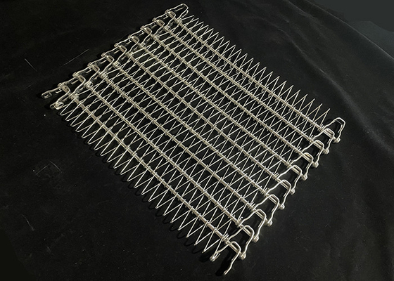 Good price Low Temperature Resistance Stainless Steel Flexible Rod Wire Mesh Spiral Conveyor Belt With U-Shaped Link Edge online