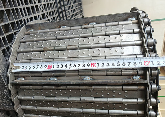 Good price CNC Apron Steel Perforated Conveyor Steel Hinge Belt Chip Conveyor Chain online
