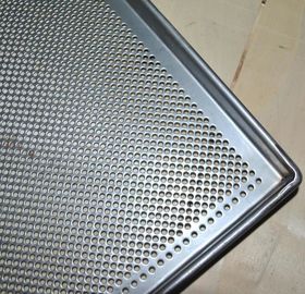 Good price Metal Perforated Baking Serving Tray For Oven , Stainless Steel Food Tray online