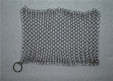 Good price Kitchen Cleaning Chainmail Scrubber For Cast Iron Cookware , Stainless Steel 316 online