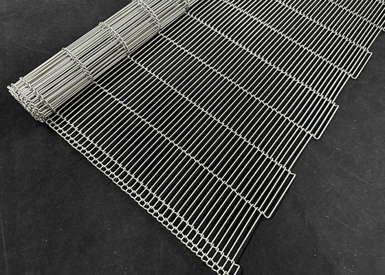 Good price Food Chocolate Enrober Stainless Steel Flat Flex Wire Mesh Conveyor Belt online