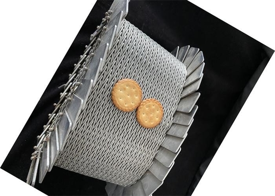 Good price Food Grade Stainless Steel Herringbone Conveyor Belt Compound Balance Weave Conveyor Belt online