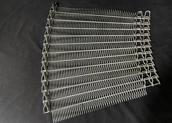 Good price Stainless Steel Flexible Rod Spiral Wire Mesh Conveyor Belt In Food Industry online