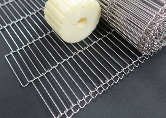 Corrosion Resistant Industrial Strength Silver Wire Mesh Conveyor Belt
