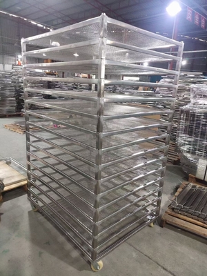 Good price Food Grade Stainless Steel Wire Mesh Food Drier For Fruit Dehydrator Drying Machine Trays Dry Fruit Serving Tray Trolley online