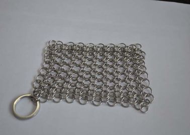 Good price Polished 316L Ring Wire Stainless Steel Chainmail Scrubber For Food online