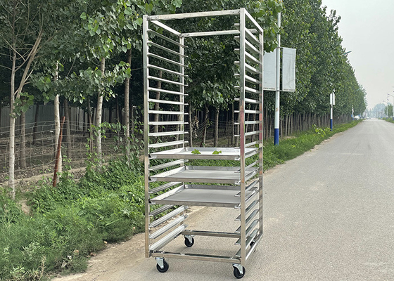 Good price Food Grade 201 304 316 Stainless Steel Tray Rack Trolley Bread Cooling Trolley online