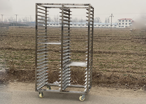 Good price Bread Bakery Stainless Steel Cooling Rack Trolley For Rotary Oven online