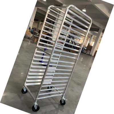 15 18 20 Tier Bakery Trolley Aluminum Alloy Bread Cooling Baking Trolley GN Container Sheet Pan Rack Cart