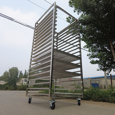 Good price Food Grade 20 Tiers Stainless Steel Baking Cooling Racks Bakery Trolley With Trays online