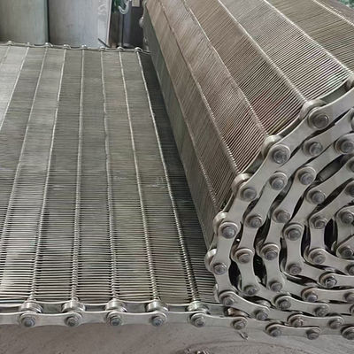 Food Grade Stainless Steel Wire Mesh Chain Balance Weave Conveyor Belt For Tunnel Oven