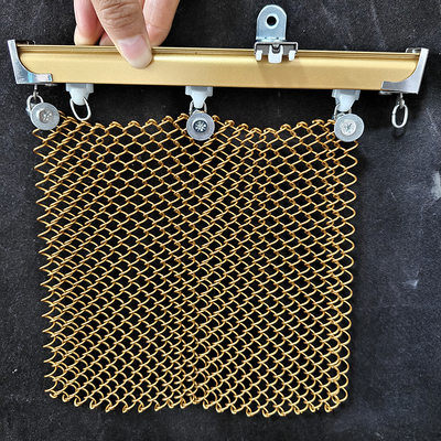 Good price Gold Flexible Aluminium Metal Chain Link Cpol Drapery Decorative Wire Mesh Curain online