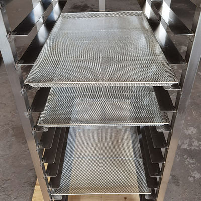 Good price Custom Size Food Grade 304 Stainless Steel Drying Rack Trolley for 600x400 Trays online