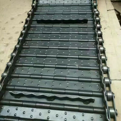 Carbon Steel Hinged Conveyor Belt Apron Chain for Chip Conveyor