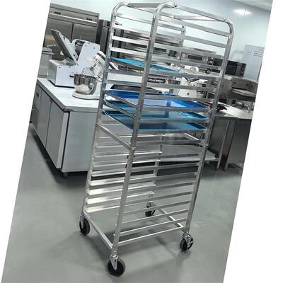 Custom Baking Sheets Trolley Aluminum Alloy Bakery Trolley Bread Tray Sheet Pan Rack