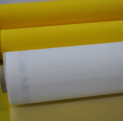 Good price 18 61 64 420mesh 36t 43t 48t 55t 62t 77t 80t 100t 120t 165t white Yellow Polyester screen printing mesh for solar cells online