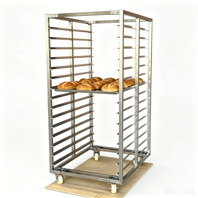 800x600 600x400 mm Commercial Bread Cooling Rack 15 16 20 30 Tray Stainless Steel Bakery Bread Tray Trolley