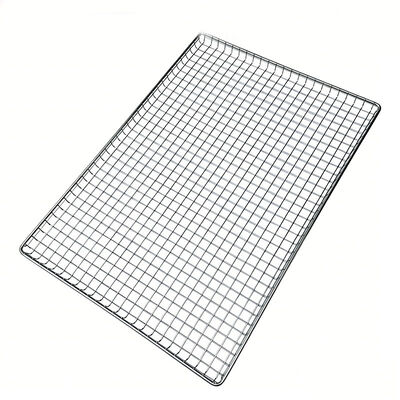 Good price Food Grade Metal Woven Fine 80x100 40*60cm ss304 316 Stainless Steel Wire Mesh Tray for Oven Bakery Drying Baking Cake Cooling  Dehyrator online