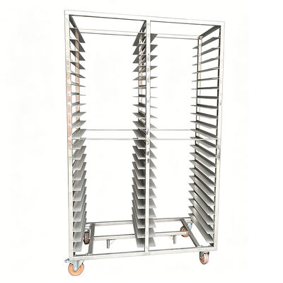 Commercial Heavy Duty Stainless Steel sus 304 sus 316 Enclosed Cooling Rolling Baking Pan Oven trolley Shelf Cart Food bakery tray rack 600x400