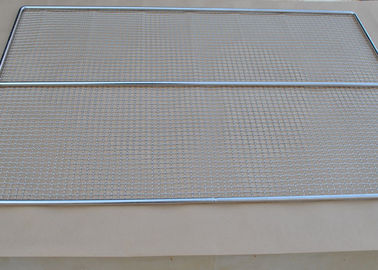 Good price 40*30cm Weave Style Barbecue Wire Mesh Stainless Steel Baking Plate For BBQ online