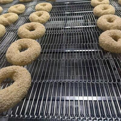 AISI 316 Stainless Steel Ladder Wire Mesh Conveyor Belt for Snack Production Line