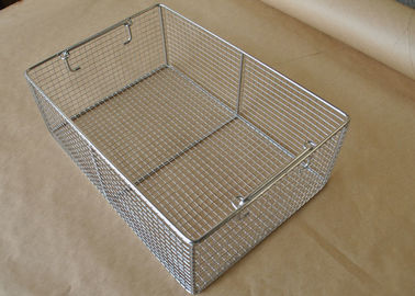 Good price 45*25*7cm Stainless Steel Sterilizing Basket Disinfection Baskets  For Scalpel online