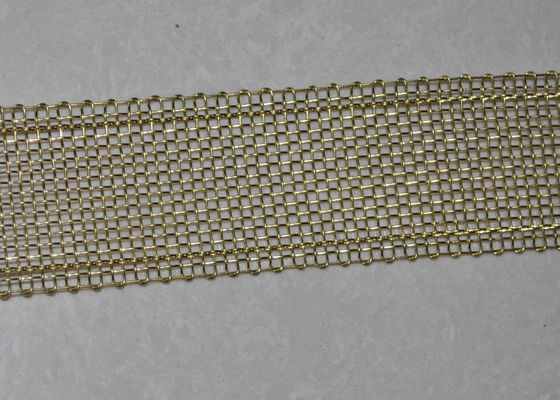 quality 16 Mesh Copper Wrapped Edge Stainless Steel Screen Wire Mesh 40mm Width factory