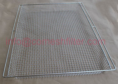 Good price Food Grade Metal Wire Mesh Tray For Drying Ss Perforated Container online