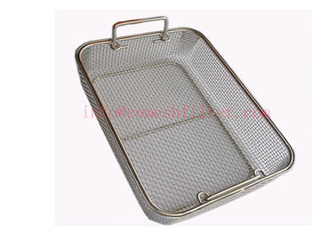 Good price 304 316 Grade Stainless Steel Basket , Wire Mesh Baskets For Storage online
