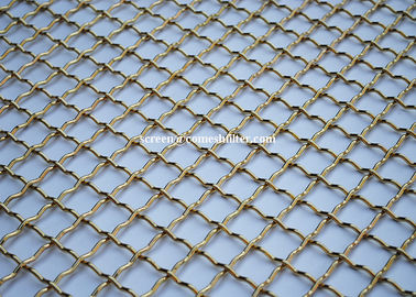 Good price Customized Woven Decorative Wire Mesh Screen Brass Crimped Free Sample online
