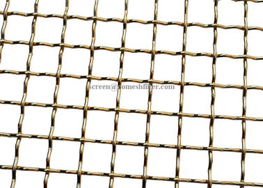 Good price Crimped Brass Red Copper Decorative Woven Wire Mesh Aperture From 1 Micron To 5cm online