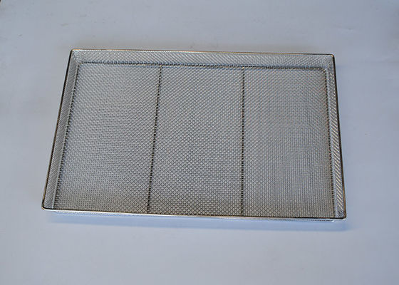 Good price Baking Serving Drying 40cm Wire Mesh Tray With Handle online