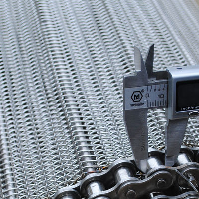 Good price Compound Stainless Steel Spiral Freezer Wire Mesh Balance Weave Conveyor Belt for furnace oven dryer online