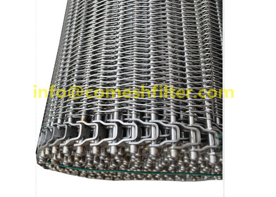 Good price 304 316 Stainless Steel Balanced Weave Spiral Cooler Frozen Conveyor Belt for oven baking drying freezer online