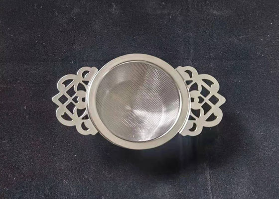 Good price Lace Handle 304 Stainless Steel Tea Coffee Strainer Logo Customized online
