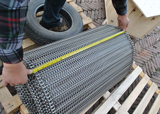 Good price Food Industry 0.2m Width FDA Chain Mesh Conveyor Belt For Drying online