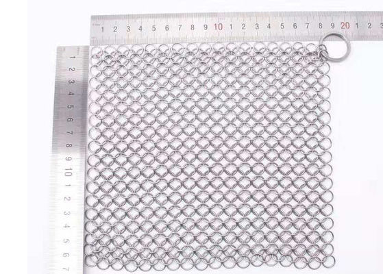 Good price Polishing 316l Chain Scrubber For Cast Iron Pan online
