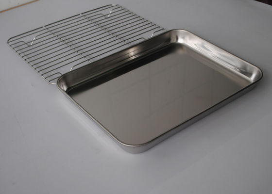 Good price Carbon Steel Customize Food Grade L60cm Wire Mesh Tray 0.8mm Thickness online