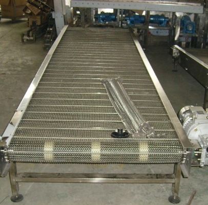 Good price 25.4mm Pitch 304 SGS Steel Mesh Conveyor Belt With Chain Link online