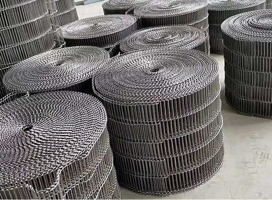 Good price flat flex stainless steel wire mesh conveyor belt with chocolate enrobe online