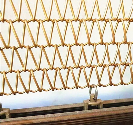 Good price Fireplace Screen 20mm Chain Link Curtain Aluminum Stainless Steel Spiral Metal Mesh online